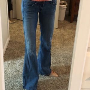 Rich & Skinny low-rise flare jeans